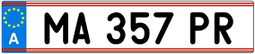 Trailer License Plate